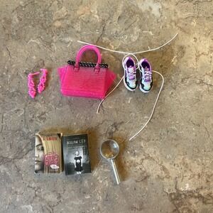 Mini Brands Fashion Pink Purse Shoes & More 1/6 Scale Doll